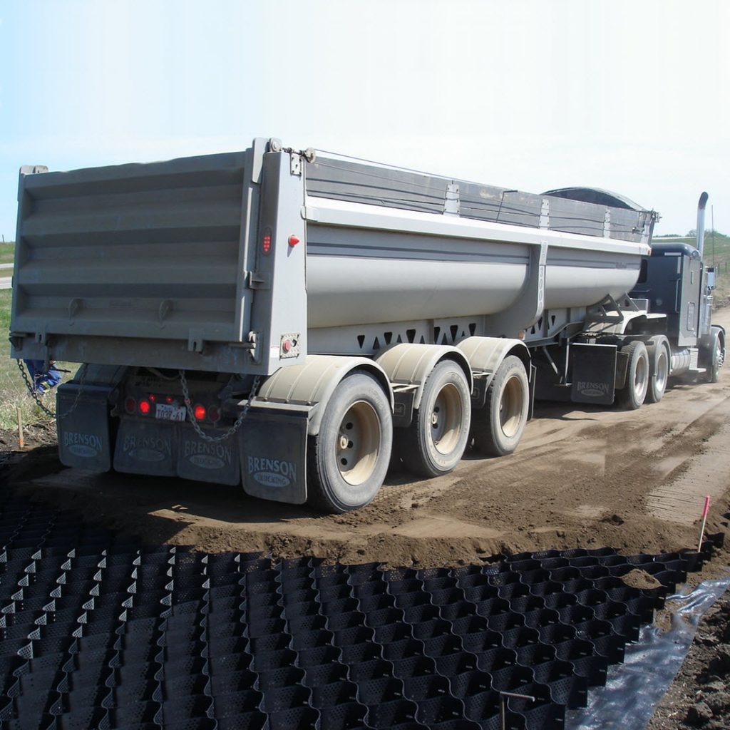 EXCO WA workers in perth paving Geotrack flexible permeable concrete